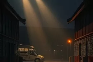 《半城烟火》横版封面，夜市摊灯与升腾油烟