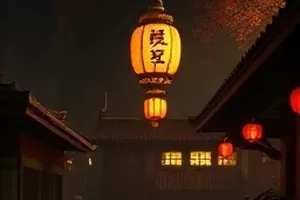 《雾港回声》横版封面，雨夜港口集装箱与巡灯人影