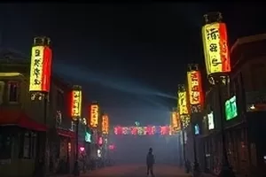 《山河食记》横版封面，江畔灶台与翻滚的汤锅特写
